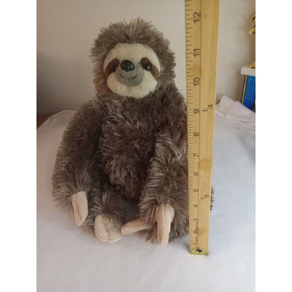 SLOTH plush brown 16" fuzzy stuffed animal Bearington Collection - Picture 6 of 6